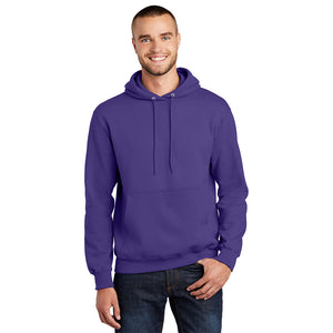 Port & Company PC90H Essential Fleece Pullover Hooded Sweatshirt - Purple - 