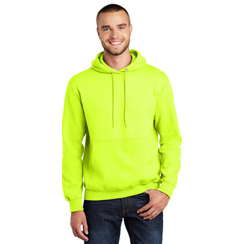 Port & Company PC90H Essential Fleece Pullover Hooded Sweatshirt - Safety Green