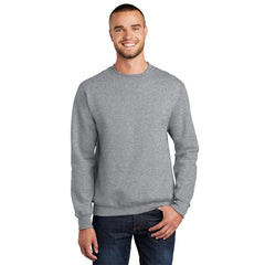 Port & Company PC90 Essential Fleece Crewneck Sweatshirt - Athletic Heather - 