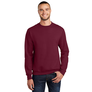 Port & Company PC90 Essential Fleece Crewneck Sweatshirt - Cardinal - 