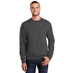 Port & Company PC90 Essential Fleece Crewneck Sweatshirt - Charcoal - 