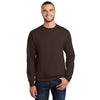 Port & Company PC90 Essential Fleece Crewneck Sweatshirt - Dark Chocolate Brown