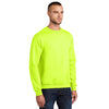 Port & Company PC90 Essential Fleece Crewneck Sweatshirt - Safety Green