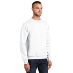 Port & Company PC90 Essential Fleece Crewneck Sweatshirt - White