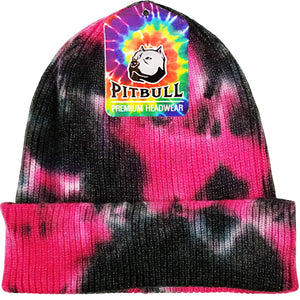 Pit Bull PB266 Tie Dye Cuffed Knit Beanie - 
