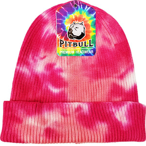 Pit Bull PB266 Tie Dye Cuffed Knit Beanie - 