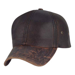 Cobra PWL-R 6-Panel Washed Leather Relaxed Cap - 