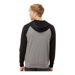 Independent Trading Co PRM33SBZ Unisex Special Blend Raglan Full-Zip Hooded Sweatshirt