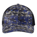 Port Authority C114 Digi Camo Snapback Trucker Cap