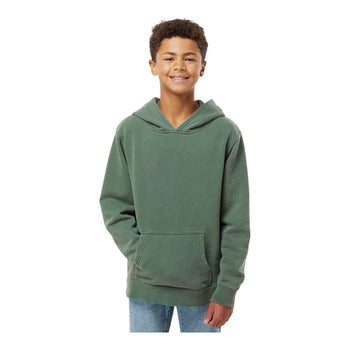 Independent Trading Co PRM1500Y Youth Midweight Pigment-Dyed Hooded Sweatshirt