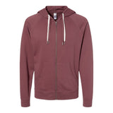 Independent Trading Co SS1000Z Unisex Icon Lightweight Loopback Terry Full-Zip Hooded Sweatshirt
