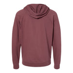Independent Trading Co SS1000Z Unisex Icon Lightweight Loopback Terry Full-Zip Hooded Sweatshirt