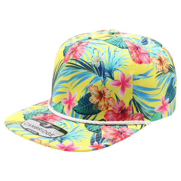 Pitbull Cambridge PB309 5 Panel Unstructured Floral Rope Hat – The