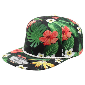 Pitbull Cambridge PB309 5 Panel Unstructured Floral Rope Hat - 