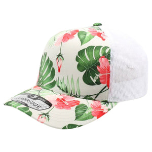 Pitbull Cambridge PB310 5 Panel Mesh Back Floral Snapback Hat - 
