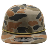 Pit Bull PB312 Old School Camo Unstructured Rope Hat