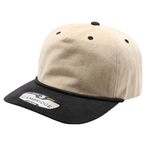 Pit Bull PB286 Five Panel Khaki Two-Tone Rope Unstructured Hat - 