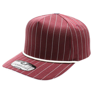 Pit Bull Cambridge PB328R 5-Panel Pinstripe Snapback Hat With Rope - 