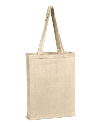 Q-Tees Q800GS Canvas Gusset Promotional Tote