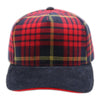 PitBull PLD11 5 Panel Plaid Sandwich Visor Cap