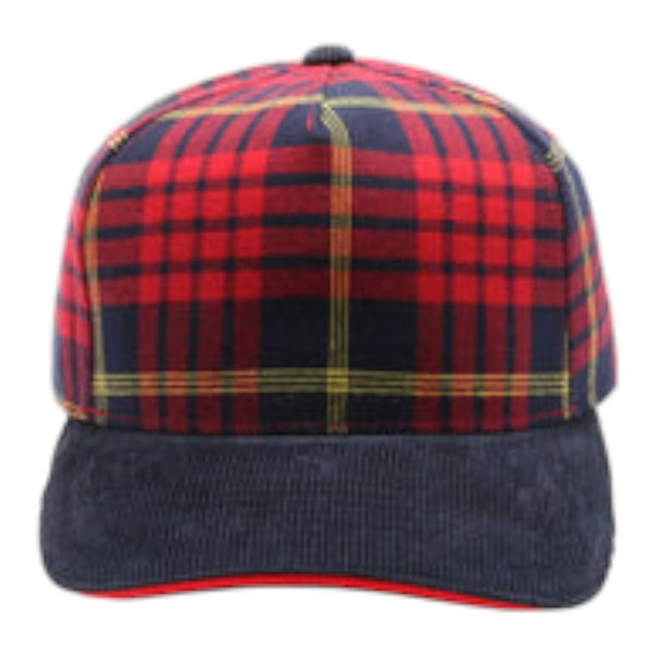 PitBull PLD11 5 Panel Plaid Sandwich Visor Cap