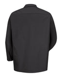 Red Kap SP14 Industrial Long Sleeve Work Shirt - Black