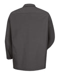 Red Kap SP14 Industrial Long Sleeve Work Shirt - Charcoal