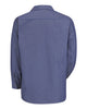 Red Kap SP14 Industrial Long Sleeve Work Shirt - Grey/Blue Stripe