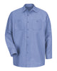 Red Kap SP14 Industrial Long Sleeve Work Shirt - Light Blue