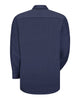 Red Kap SP14 Industrial Long Sleeve Work Shirt - NL-Navy/Light Blue