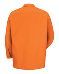 Red Kap SP14 Industrial Long Sleeve Work Shirt - Orange