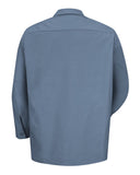 Red Kap SP14 Industrial Long Sleeve Work Shirt - Postman Blue