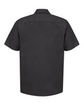 Red Kap SP24 Industrial Short Sleeve Work Shirt - Black