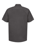 Red Kap SP24 Industrial Short Sleeve Work Shirt - Charcoal