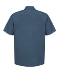 Red Kap SP24 Industrial Short Sleeve Work Shirt - Dark Blue
