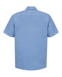 Red Kap SP24 Industrial Short Sleeve Work Shirt - Light Blue