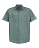 Red Kap SP24 Industrial Short Sleeve Work Shirt - Light Green