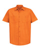 Red Kap SP24 Industrial Short Sleeve Work Shirt - Orange