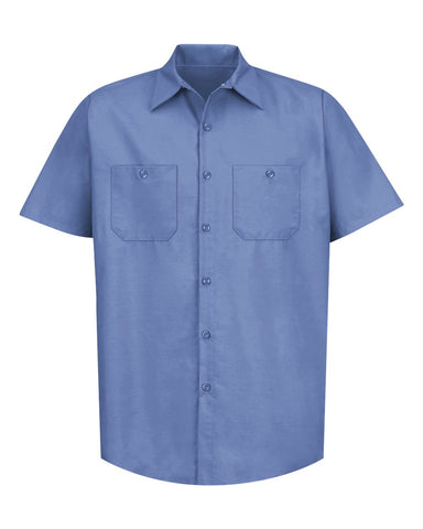 Red Kap SP24 Industrial Short Sleeve Work Shirt - Petrol Blue