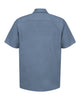 Red Kap SP24 Industrial Short Sleeve Work Shirt - Postman Blue