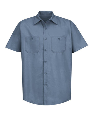 Red Kap SP24 Industrial Short Sleeve Work Shirt - Postman Blue - 