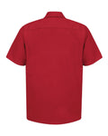 Red Kap SP24 Industrial Short Sleeve Work Shirt - Red