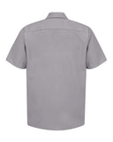 Red Kap SP24 Industrial Short Sleeve Work Shirt - Silver