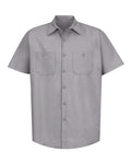 Red Kap SP24 Industrial Short Sleeve Work Shirt - Silver