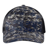 Port Authority C114 Digi Camo Snapback Trucker Cap