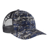 Port Authority C114 Digi Camo Snapback Trucker Cap