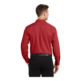 Port Authority W100 Long Sleeve Carefree Poplin Shirt