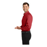 Port Authority W100 Long Sleeve Carefree Poplin Shirt