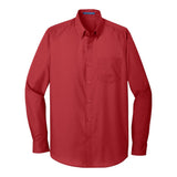 Port Authority W100 Long Sleeve Carefree Poplin Shirt