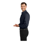 Port Authority W100 Long Sleeve Carefree Poplin Shirt